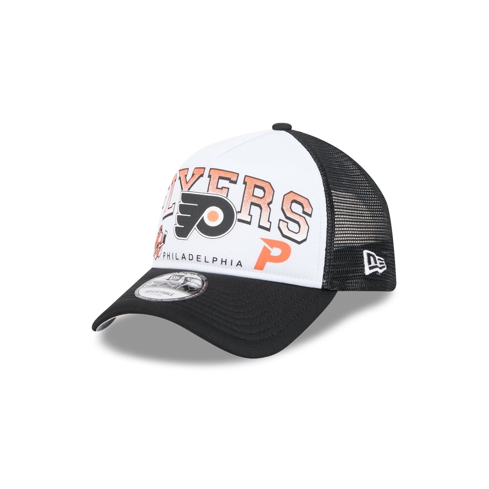 New Era Philadelphia Flyers Sport Classics 9FORTY A-Frame Trucker Hat - One Size